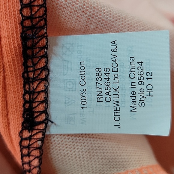 J Crew two tone dress size Medium NWT Orange and navy - Picture 8 of 9